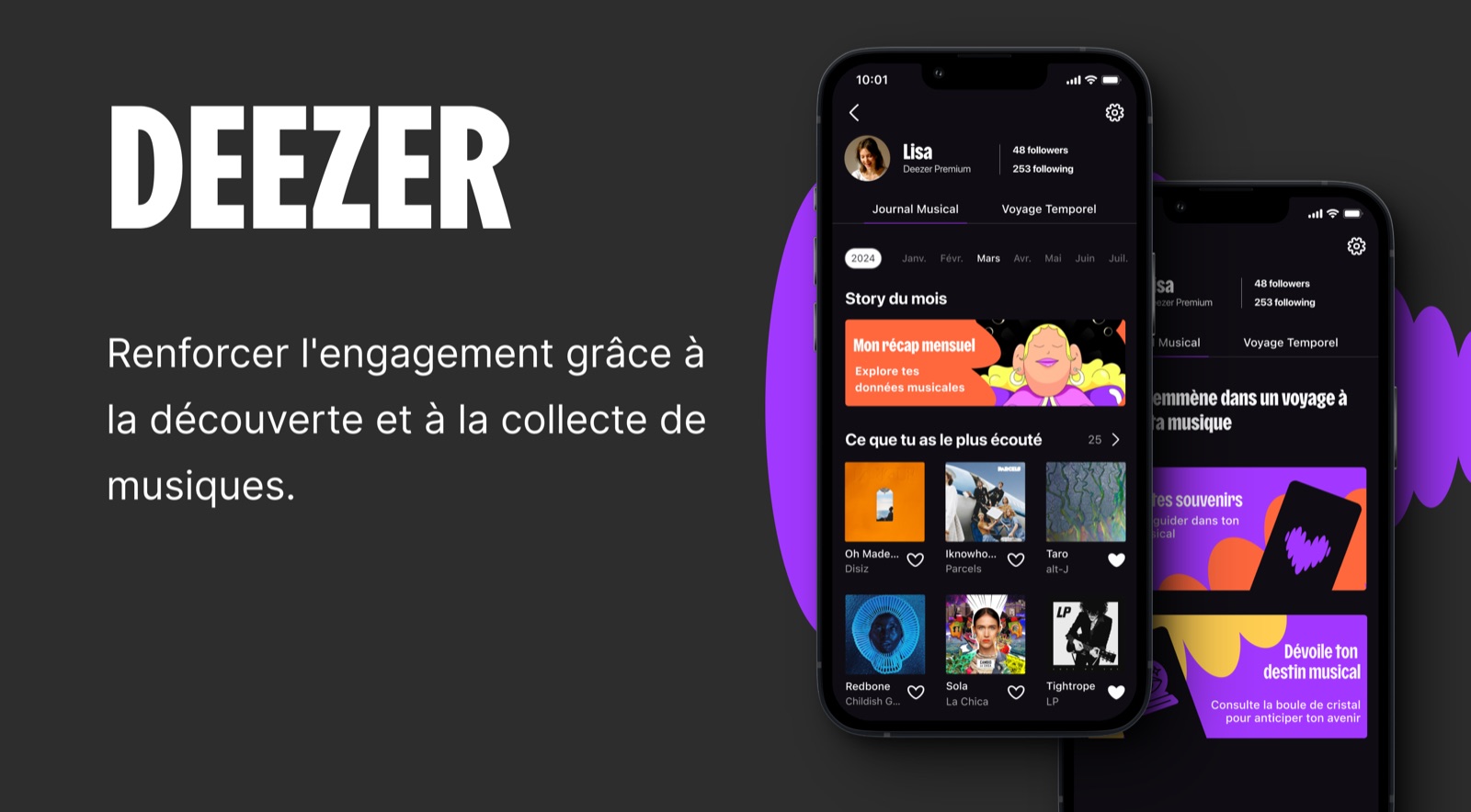 Extrait du prototype Deezer