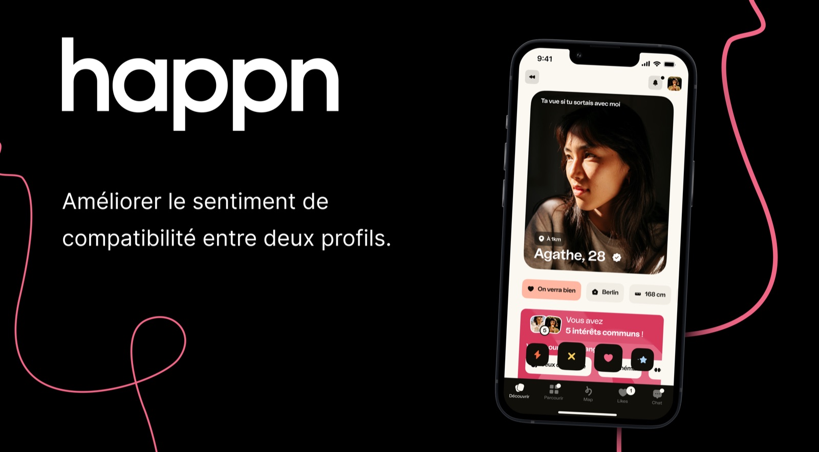 Extrait du prototype Happn