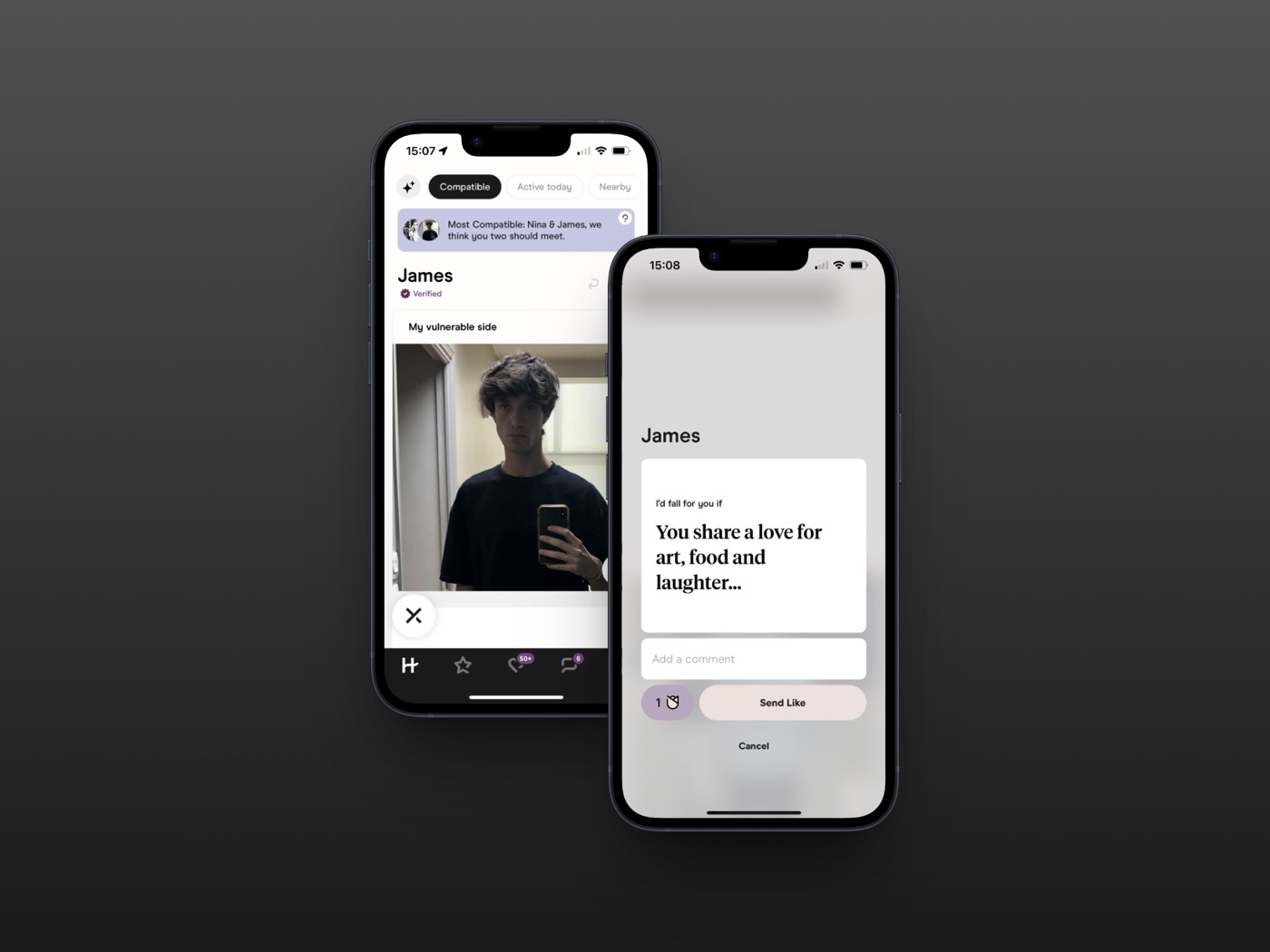 Inspiration Hinge — compatibilité et icebreakers