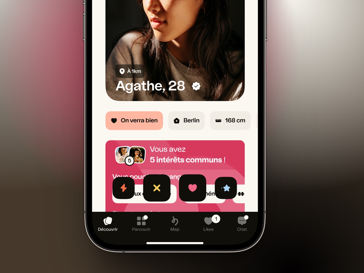 Mockup — éléments de profil mis en avant