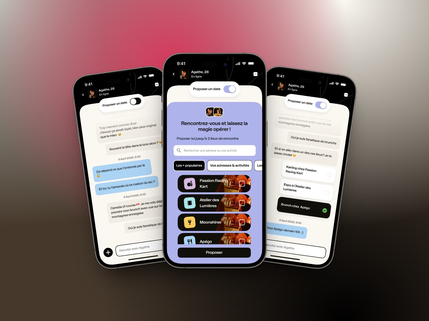 Mockup — proposition de rendez-vous